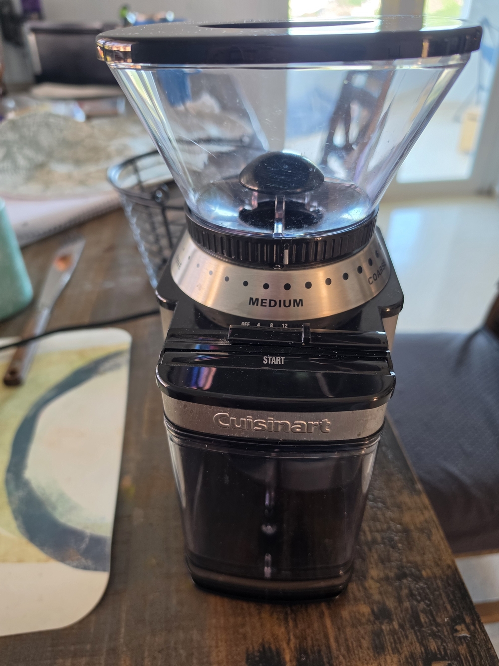 Cuisinart Black and Silver Electric Coffee Grinder